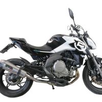 Pot echappement compatible avec Cf Moto 400 NK 2021-2023, GP Evo4 Titanium, Échappement légal, homologué,silencieux avec catalyseur, db killer amovible et tuyau de liaison spécifique 