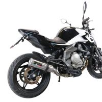Pot echappement compatible avec Cf Moto 650 Mt 2021-2024, M3 Inox , Échappement légal, homologué,silencieux avec catalyseur, db killer amovible et tuyau de liaison spécifique 