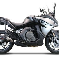 GPR pot echappement compatible avec  Cf Moto 650 Gt 2022-2024, New Grand Prix Evo Poppy, Échappement légal, homologué,silencieux avec db killer amovible et tuyau de liaison spécifique 