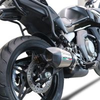 GPR pot echappement compatible avec  Cf Moto 650 Gt 2022-2024, New Grand Prix Evo Titanium, Échappement légal, homologué,silencieux avec db killer amovible et tuyau de liaison spécifique 