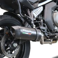 Pot echappement compatible avec Cf Moto 650 Gt 2022-2024, Furore Nero, Pot echappement racing,silencieux avec db killer et des tuyaux de liaison sans homologation 