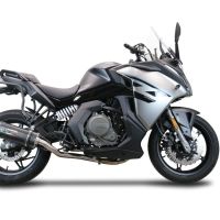 Pot echappement compatible avec Cf Moto 650 Gt 2022-2024, Furore Poppy, Pot echappement racing,silencieux avec db killer et des tuyaux de liaison sans homologation 