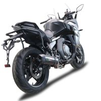 Pot echappement compatible avec Cf Moto 650 Gt 2022-2024, Furore Poppy, Pot echappement racing,silencieux avec db killer et des tuyaux de liaison sans homologation 