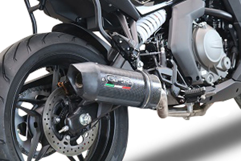 Pot echappement compatible avec Cf Moto 650 Gt 2022-2024, Furore Poppy, Pot echappement racing,silencieux avec db killer et des tuyaux de liaison sans homologation 