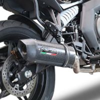 Pot echappement compatible avec Cf Moto 650 Gt 2022-2024, Furore Poppy, Pot echappement racing,silencieux avec db killer et des tuyaux de liaison sans homologation 