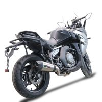GPR pot echappement compatible avec  Cf Moto 650 Gt 2022-2024, New Grand Prix Evo Titanium, Pot echappement racing,silencieux avec db killer et des tuyaux de liaison sans homologation 