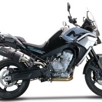 Pot echappement compatible avec Cf Moto 800 Mt Touring 2022-2024, Dual Poppy, Échappement légal, homologué,silencieux avec db killer amovible et tuyau de liaison spécifique 