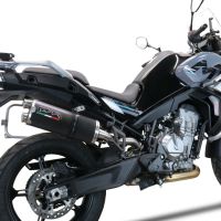 Pot echappement compatible avec Cf Moto 800 Mt Touring 2022-2024, Dual Poppy, Échappement légal, homologué,silencieux avec db killer amovible et tuyau de liaison spécifique 