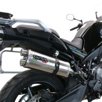 Pot echappement compatible avec Cf Moto 800 Mt Touring 2022-2024, Dual Titanium, Échappement légal, homologué,silencieux avec db killer amovible et tuyau de liaison spécifique 