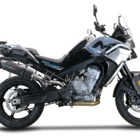Pot echappement compatible avec Cf Moto 800 Mt Touring 2022-2024, Furore Evo4 Poppy, Échappement légal, homologué,silencieux avec db killer amovible et tuyau de liaison spécifique 