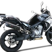 Pot echappement compatible avec Cf Moto 800 Mt Touring 2022-2024, Furore Evo4 Poppy, Échappement légal, homologué,silencieux avec db killer amovible et tuyau de liaison spécifique 