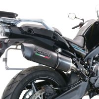 Pot echappement compatible avec Cf Moto 800 Mt Touring 2022-2024, Furore Evo4 Poppy, Échappement légal, homologué,silencieux avec db killer amovible et tuyau de liaison spécifique 