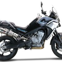 Pot echappement compatible avec Cf Moto 800 Mt Sport 2022-2024, GP Evo4 Titanium, Échappement légal, homologué,silencieux avec db killer amovible et tuyau de liaison spécifique 