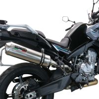 Pot echappement compatible avec Cf Moto 800 Mt Sport 2025-2026, Satinox , Échappement légal, homologué,silencieux avec db killer amovible et tuyau de liaison spécifique 