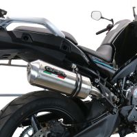 Pot echappement compatible avec Cf Moto 800 Mt Sport 2025-2026, Satinox , Échappement légal, homologué,silencieux avec db killer amovible et tuyau de liaison spécifique 