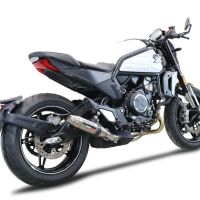 Pot echappement compatible avec Cf Moto 700 CL-X Adv 2022-2024, Deeptone Inox, Échappement légal, homologué,silencieux avec db killer amovible et tuyau de liaison spécifique 