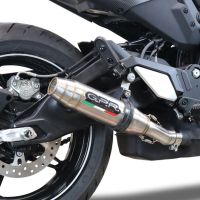 Pot echappement compatible avec Cf Moto 700 CL-X Adv 2022-2024, Deeptone Inox, Échappement légal, homologué,silencieux avec db killer amovible et tuyau de liaison spécifique 