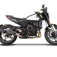 Pot echappement compatible avec Cf Moto 700 CL-X Adv 2022-2024, Gpe Ann. Poppy, Échappement légal, homologué,silencieux avec db killer amovible et tuyau de liaison spécifique 