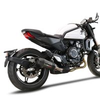 Pot echappement compatible avec Cf Moto 700 CL-X Adv 2022-2024, Gpe Ann. Poppy, Échappement légal, homologué,silencieux avec db killer amovible et tuyau de liaison spécifique 