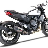 GPR pot echappement compatible avec  Cf Moto 700 CL-X Heritage  2022-2024, New Grand Prix Evo Titanium, Échappement légal, homologué,silencieux avec db killer amovible et tuyau de liaison spécifique 