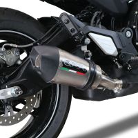 GPR pot echappement compatible avec  Cf Moto 700 CL-X Heritage  2022-2024, New Grand Prix Evo Titanium, Échappement légal, homologué,silencieux avec db killer amovible et tuyau de liaison spécifique 