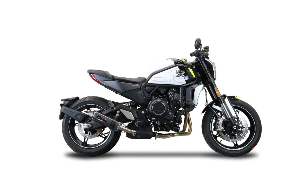 Pot echappement compatible avec Cf Moto 700 CL-X Adv 2022-2024, M3 Poppy , Échappement légal, homologué,silencieux avec db killer amovible et tuyau de liaison spécifique 