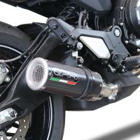 Pot echappement compatible avec Cf Moto 700 CL-X Adv 2022-2024, M3 Poppy , Échappement légal, homologué,silencieux avec db killer amovible et tuyau de liaison spécifique 