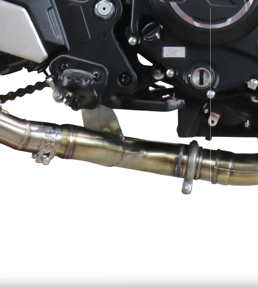Pot echappement compatible avec Cf Moto 700 CL-X Heritage 2022-2024, Decatalizzatore, Suppresseur de cataliseu, décatalyseurr, article sans homologation 