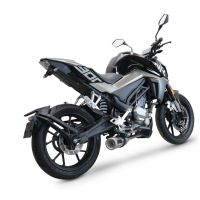 Pot echappement compatible avec Cf Moto 300 NK 2022-2024, M3 Inox , Homologué et légal, système d'échappement complet avec catalyseur et db killer amovible 
