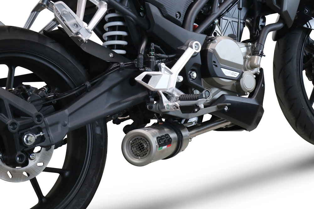Pot echappement compatible avec Cf Moto 300 NK 2022-2024, M3 Inox , Homologué et légal, système d'échappement complet avec catalyseur et db killer amovible 