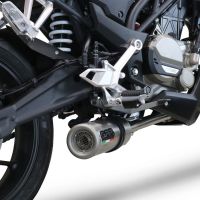 Pot echappement compatible avec Cf Moto 300 NK 2022-2024, M3 Inox , Homologué et légal, système d'échappement complet avec catalyseur et db killer amovible 