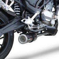 Pot echappement compatible avec Cf Moto 300 NK 2022-2024, M3 Poppy , Homologué et légal, système d'échappement complet avec catalyseur et db killer amovible 