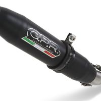 Pot echappement compatible avec Royal Enfield Classic 350 2021-2023, Deeptone Nero, Pot Échappement slip-on homologué, légal, avec db killer amovible, tuyau de liaison et catalyseur 