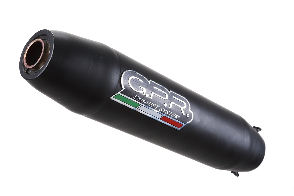 Pot echappement compatible avec Royal Enfield Classic 350 2021-2023, Deeptone Nero, Pot Échappement slip-on homologué, légal, avec db killer amovible, tuyau de liaison et catalyseur 