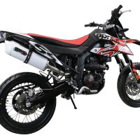 Pot echappement compatible avec Aprilia Rx 125 2021-2024, Albus Evo4, Pot Échappement slip-on homologué, légal, avec db killer amovible, tuyau de liaison et catalyseur 