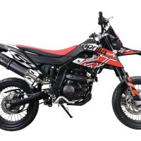Pot echappement compatible avec Aprilia Sx 125 2021-2024, Furore Evo4 Poppy, Échappement légal, homologué,silencieux avec catalyseur, db killer amovible et tuyau de liaison spécifique 