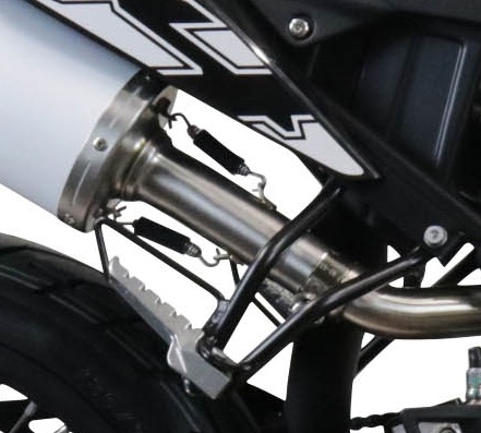 Pot echappement compatible avec Aprilia Sx 125 2021-2024, Furore Evo4 Poppy, Échappement légal, homologué,silencieux avec catalyseur, db killer amovible et tuyau de liaison spécifique 