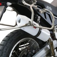 Pot echappement compatible avec Aprilia Tuareg 660 2021-2024, Albus Evo4, Échappement légal, homologué,silencieux avec db killer amovible et tuyau de liaison spécifique 