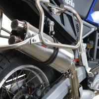 Pot echappement compatible avec Aprilia Tuareg 660 2021-2024, Dual Inox, Échappement légal, homologué,silencieux avec db killer amovible et tuyau de liaison spécifique 