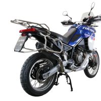 Pot echappement compatible avec Aprilia Tuareg 660 2021-2024, GP Evo4 Poppy, Échappement légal, homologué,silencieux avec db killer amovible et tuyau de liaison spécifique 