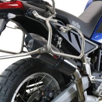 Pot echappement compatible avec Aprilia Tuareg 660 2021-2024, GP Evo4 Poppy, Échappement légal, homologué,silencieux avec db killer amovible et tuyau de liaison spécifique 