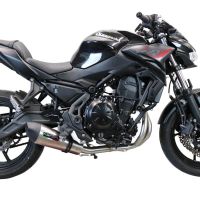 GPR pot echappement compatible avec  Kawasaki Z 650 2017-2020, New Grand Prix Evo Titanium, Homologué et légal, système d'échappement complet avec catalyseur et db killer amovible 