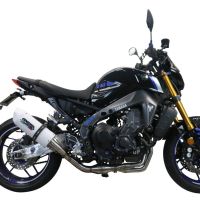 Pot echappement compatible avec Yamaha Mt-09 2021-2023, Albus Evo4, Homologué et légal, système d'échappement complet avec catalyseur et db killer amovible 