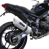 Pot echappement compatible avec Yamaha Mt-09 2021-2023, Albus Evo4, Homologué et légal, système d'échappement complet avec catalyseur et db killer amovible 