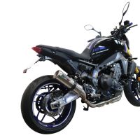 Pot echappement compatible avec Yamaha Mt-09 2021-2023, M3 Inox , Homologué et légal, système d'échappement complet avec catalyseur et db killer amovible 