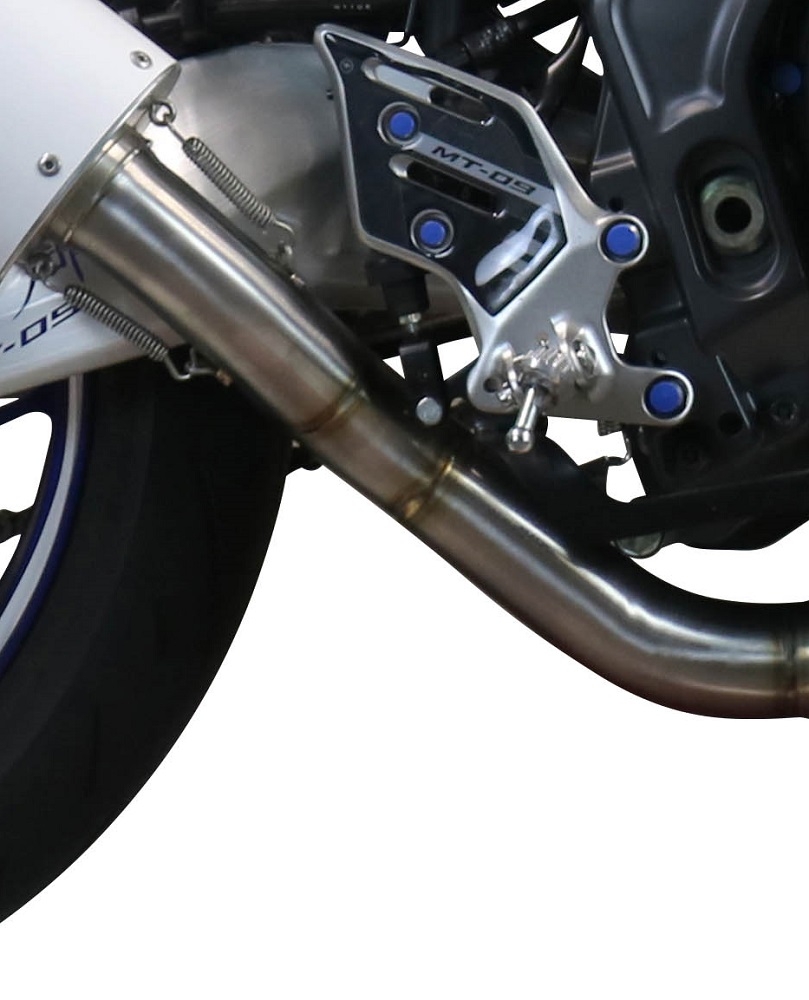 Pot echappement compatible avec Yamaha XSR900 2022-2024, Powercone Evo, Homologué et légal, système d'échappement complet avec catalyseur et db killer amovible 