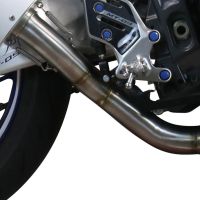 Pot echappement compatible avec Yamaha XSR900 2022-2024, Powercone Evo, Homologué et légal, système d'échappement complet avec catalyseur et db killer amovible 