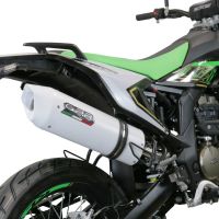 Pot echappement compatible avec KL MOTOR KXE 125 2022-2023, Albus Evo4, Pot Échappement slip-on homologué, légal, avec db killer amovible, tuyau de liaison et catalyseur 