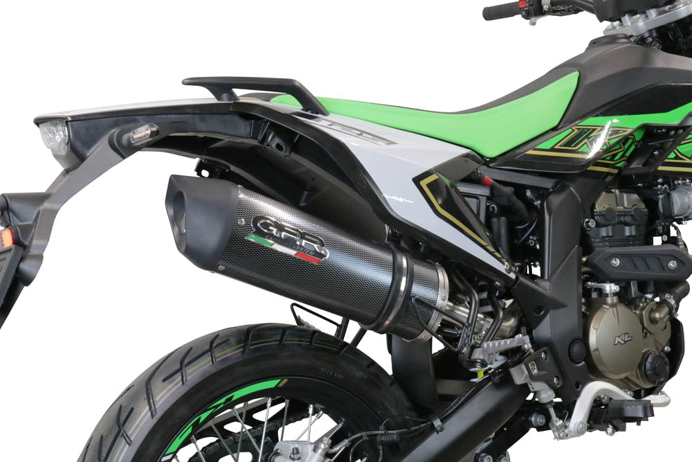 Pot echappement compatible avec KL MOTOR KXE 125 2022-2023, Furore Evo4 Poppy, Échappement légal, homologué,silencieux avec catalyseur, db killer amovible et tuyau de liaison spécifique 