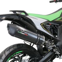 Pot echappement compatible avec KL MOTOR KXE 125 2022-2023, Furore Evo4 Poppy, Échappement légal, homologué,silencieux avec catalyseur, db killer amovible et tuyau de liaison spécifique 